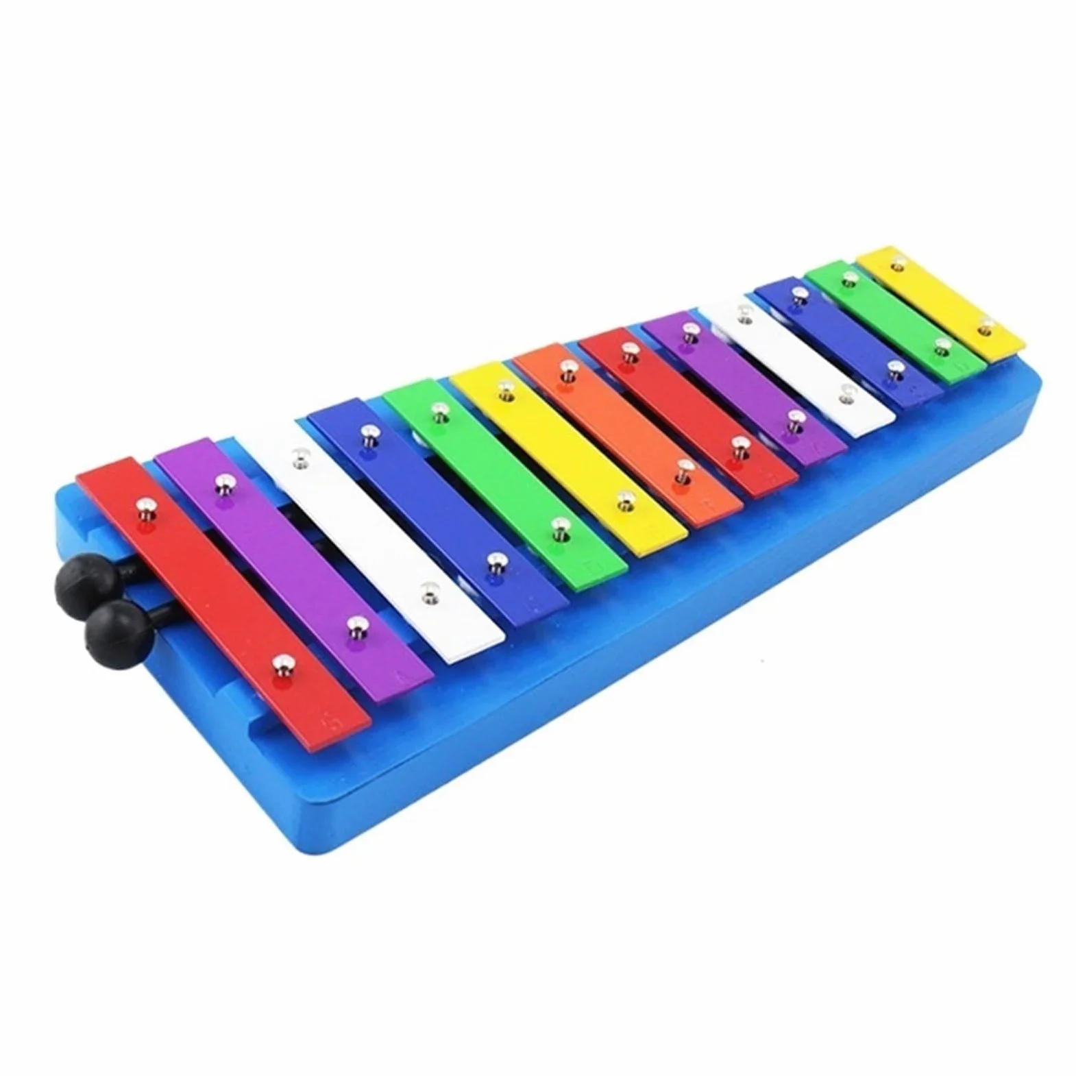 Xilofono Professionale Pianoforte Con Piastra In Alluminio A 13 Toni Con Base Blu Pianoforte Con Piastra In Alluminio A 13 Toni Strumento A Percussione Xilofono