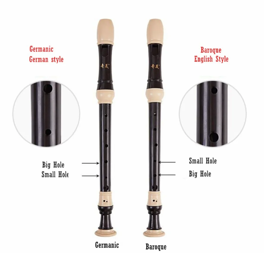 TsoLay Flauto principiante ABS Flauto Flauto Contralto Germanico e Barocco Clarinetto a 8 Fori Gaita F Chiave Flauto Verticale Strumenti Musicali Flauto per Principianti Strumento Musicale