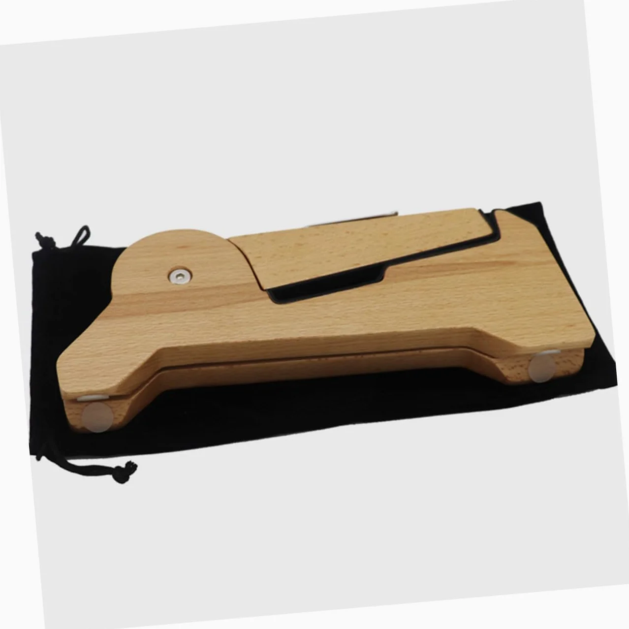 Kisangel Supporto per Basso e Violino in Legno Design Pieghevole e Smontabile, Stand per Palco e Negozio di Strumenti Musicali