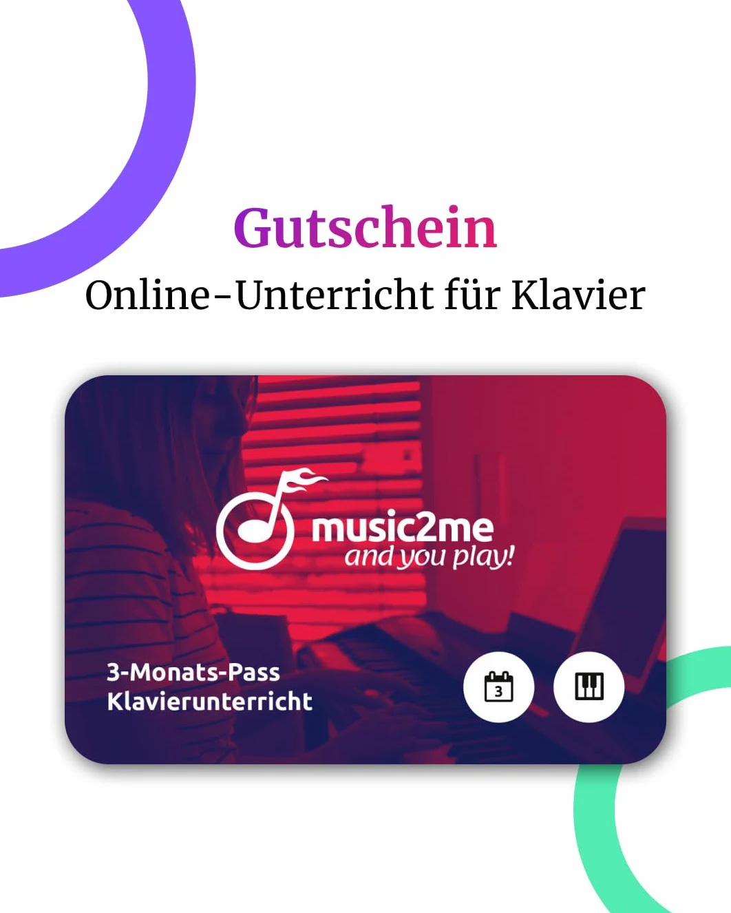 Music2me.de: pianoforte imparare – lezioni di pianoforte online per principianti ed esperti. 3 Monate
