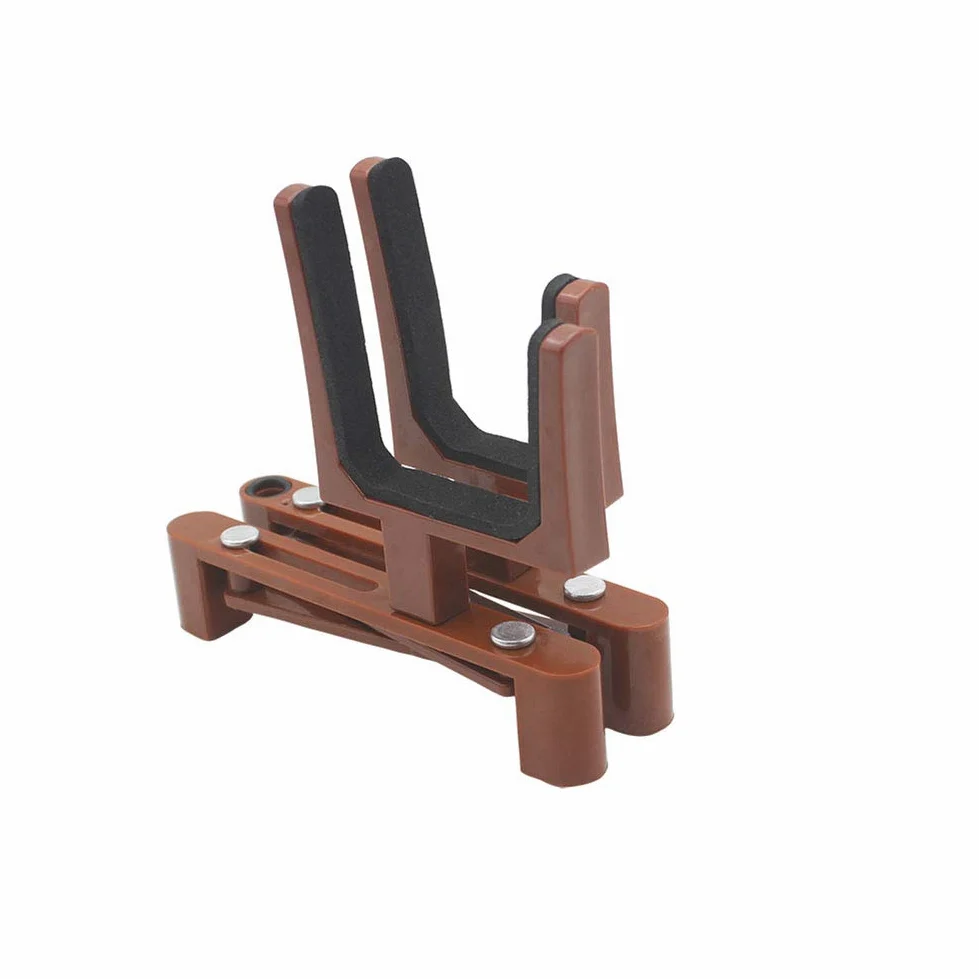 Supporto portatile e pieghevole per strumenti musicali con archetto per violino