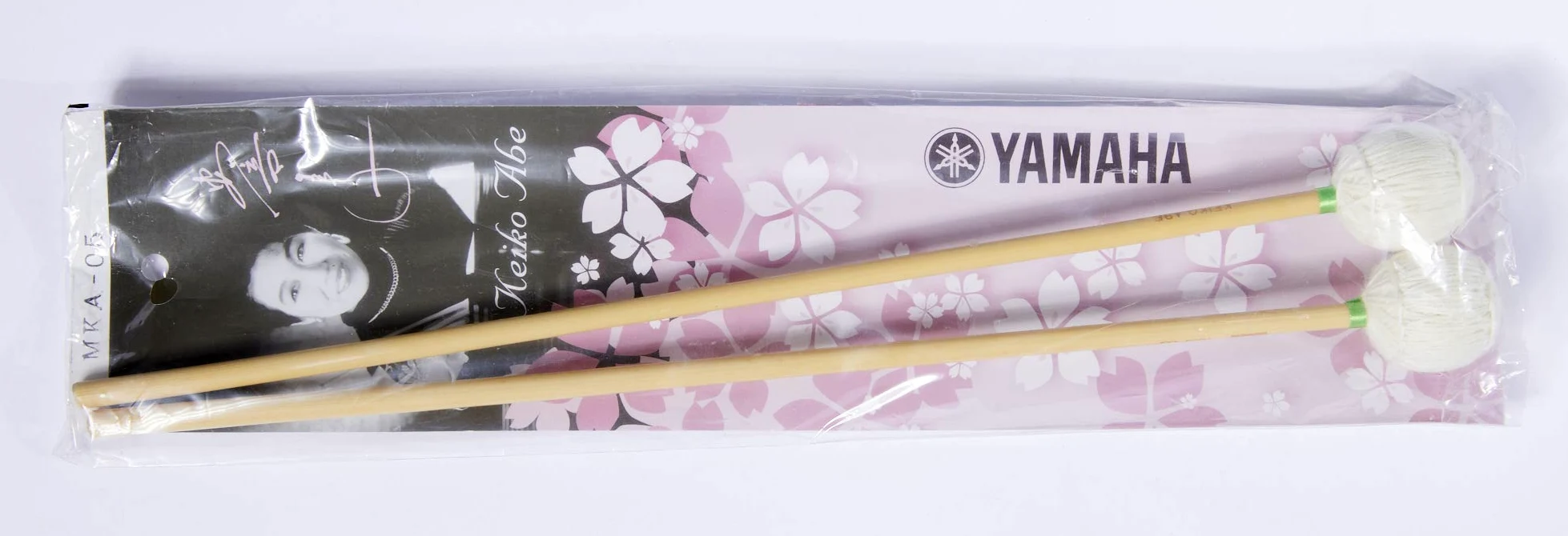 YAMAHA Mallet MKA 05 Battente per Marimba, Modello Keiko Abe Signature, in Rattan, Ø 30x23mm