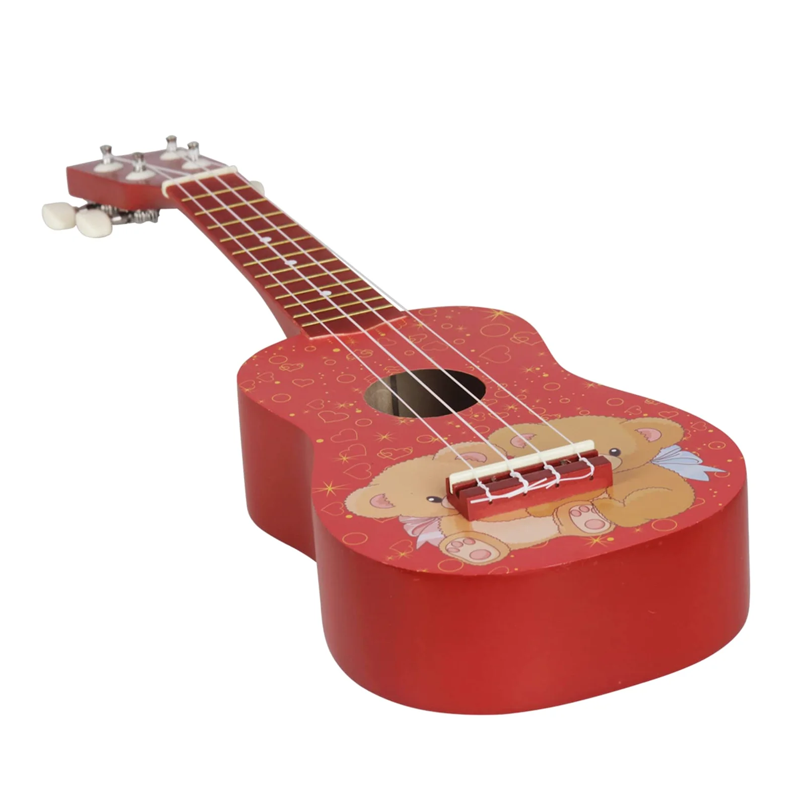 Ukulele 21 Pollice Professionale Ukelele Piccola Chitarra Delicata Pioli di Accordatura 4 Corde Ukulele Legno per Principianti Apprendimento