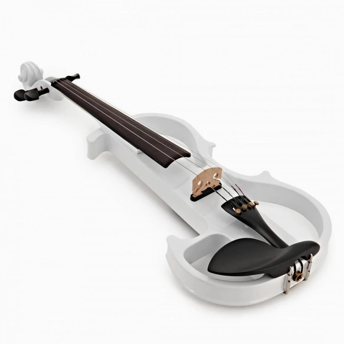 Gear4music Violino Elettrico per Adulti, Bianco | Suono elettrico notevole per la sperimentazione, manopola di tonalità con pickup sotto ponticello, finiture acero e betulla