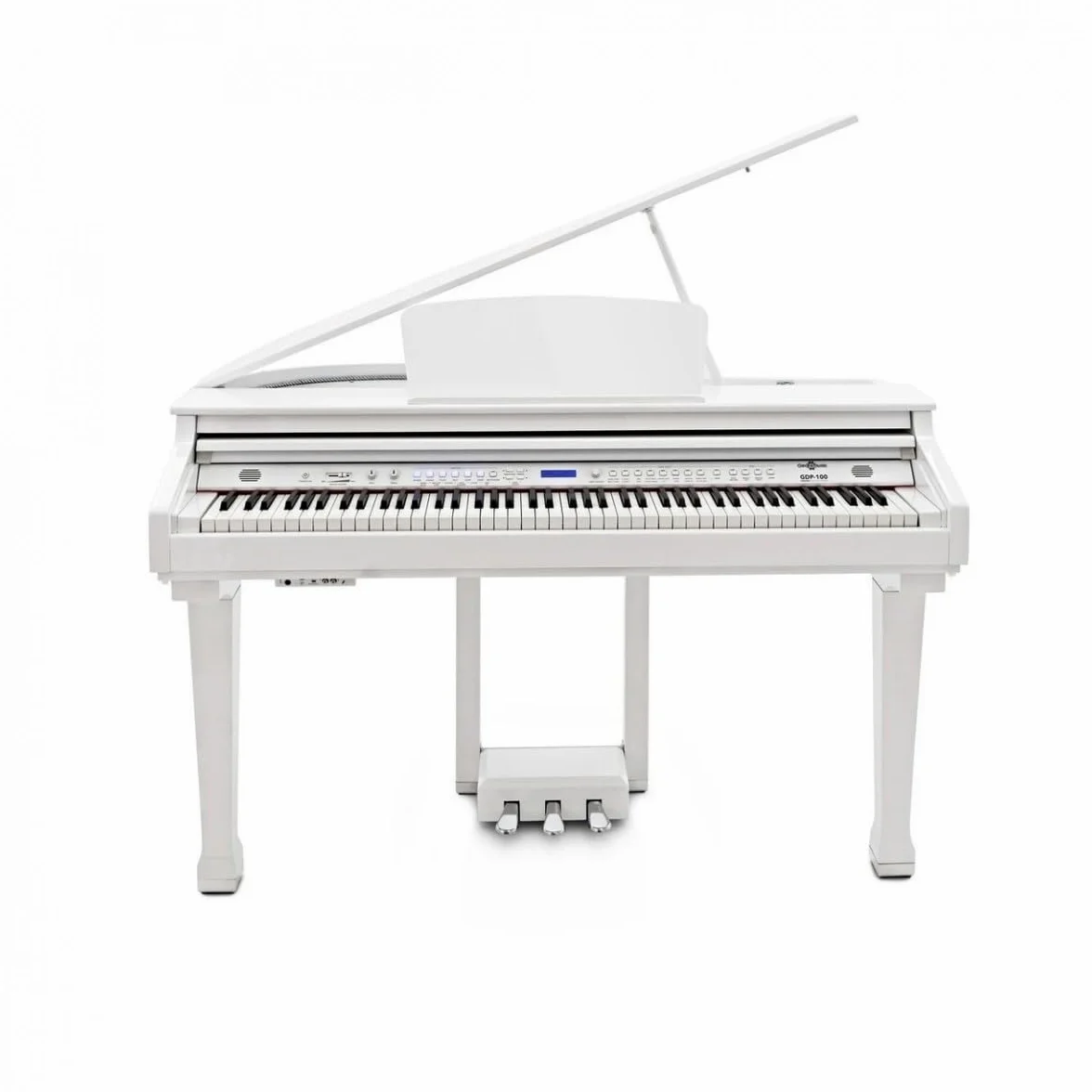 GDP-100 Pianoforte a Coda per Bambini con Pedali e Panca | 88 tasti pesati sensibili al tocco, funzioni split/layer ed effetti, 55 brani di accompagnamento inclusi