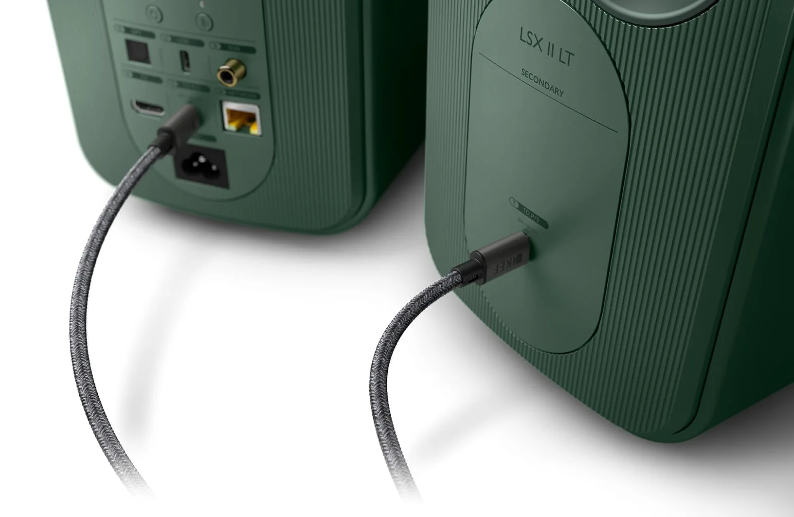 KEF Cavo di interconnessione per LSX II LT e Coda W, Grey | 8 m | alta resistenza