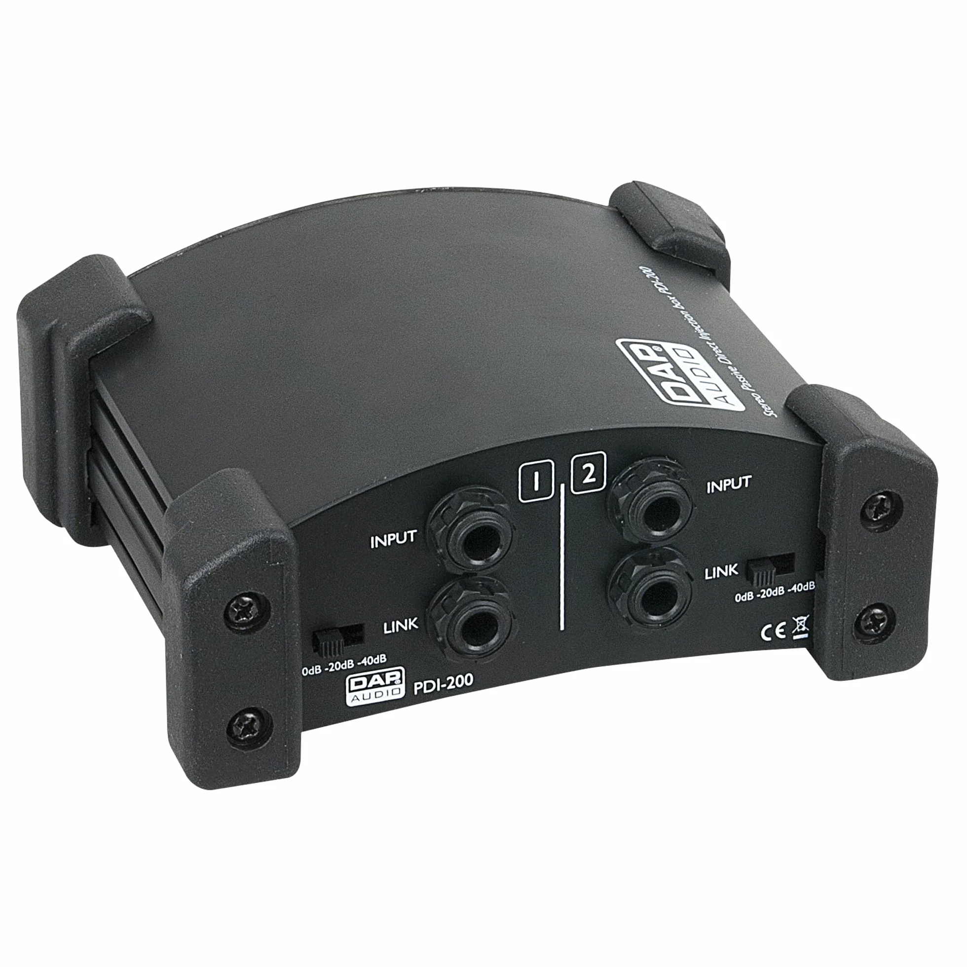 Dap Audio PDI-200 Di Direct Box Passiva Stereo 2 Canali Pad -20 -40 Db Non Richiede Alimentazione Phantom