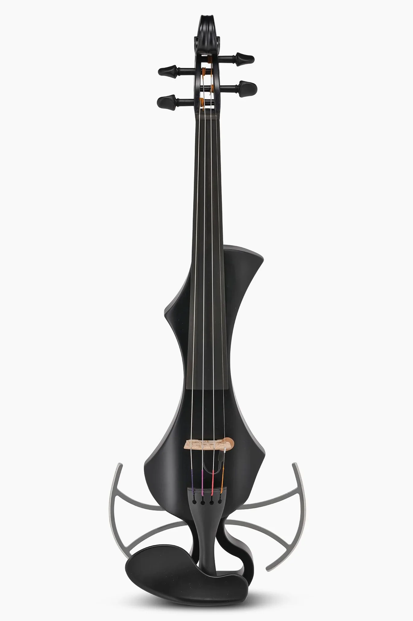 Violino elettrico GEWA, violino elettronico, Novita 3.0 nero con adattatore per poggia spalle, 4 corde