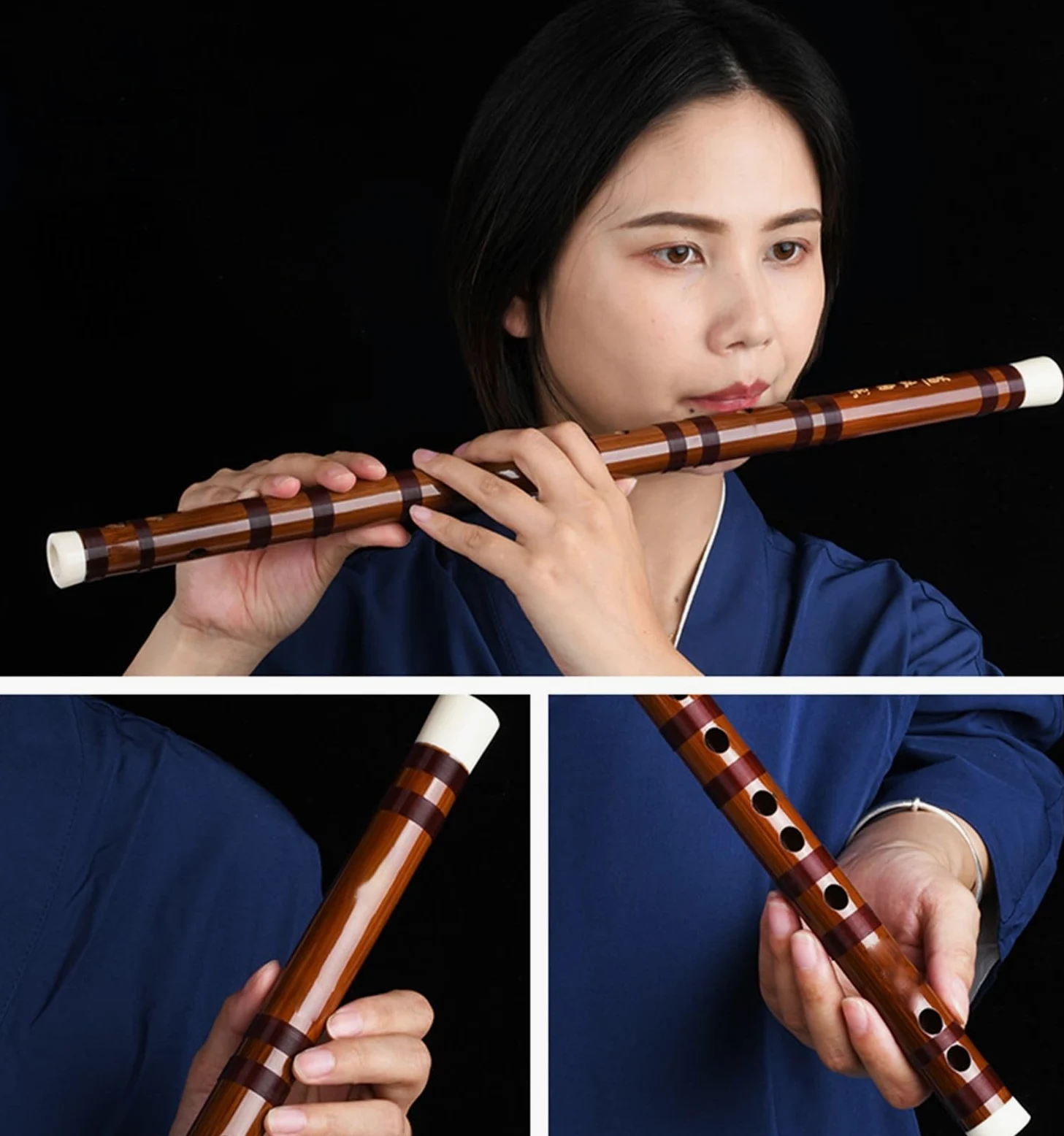 set di flauto di bambù Flauto Di Bambù Flauto Da Gioco Professionale Flauto Traverso Per Adulti Per Principianti Una Sezione (Color : E)