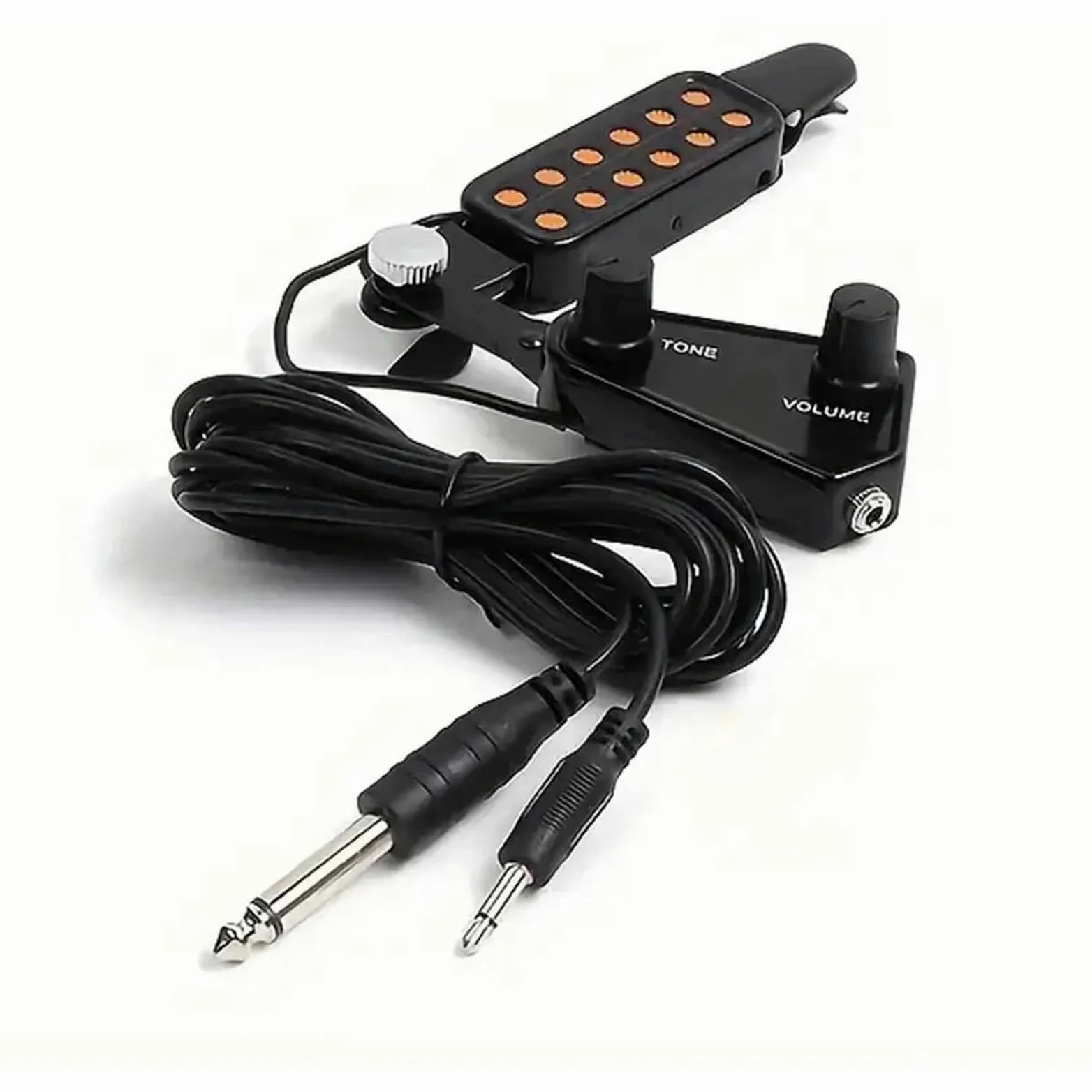 Pickup Per Chitarra Acustica Pickup Per Chitarra Acustica Trasduttore Magnetico A 12 Fori Per Un Suono Migliorato Manopole Di Volume E Tono Regolabili Pickup