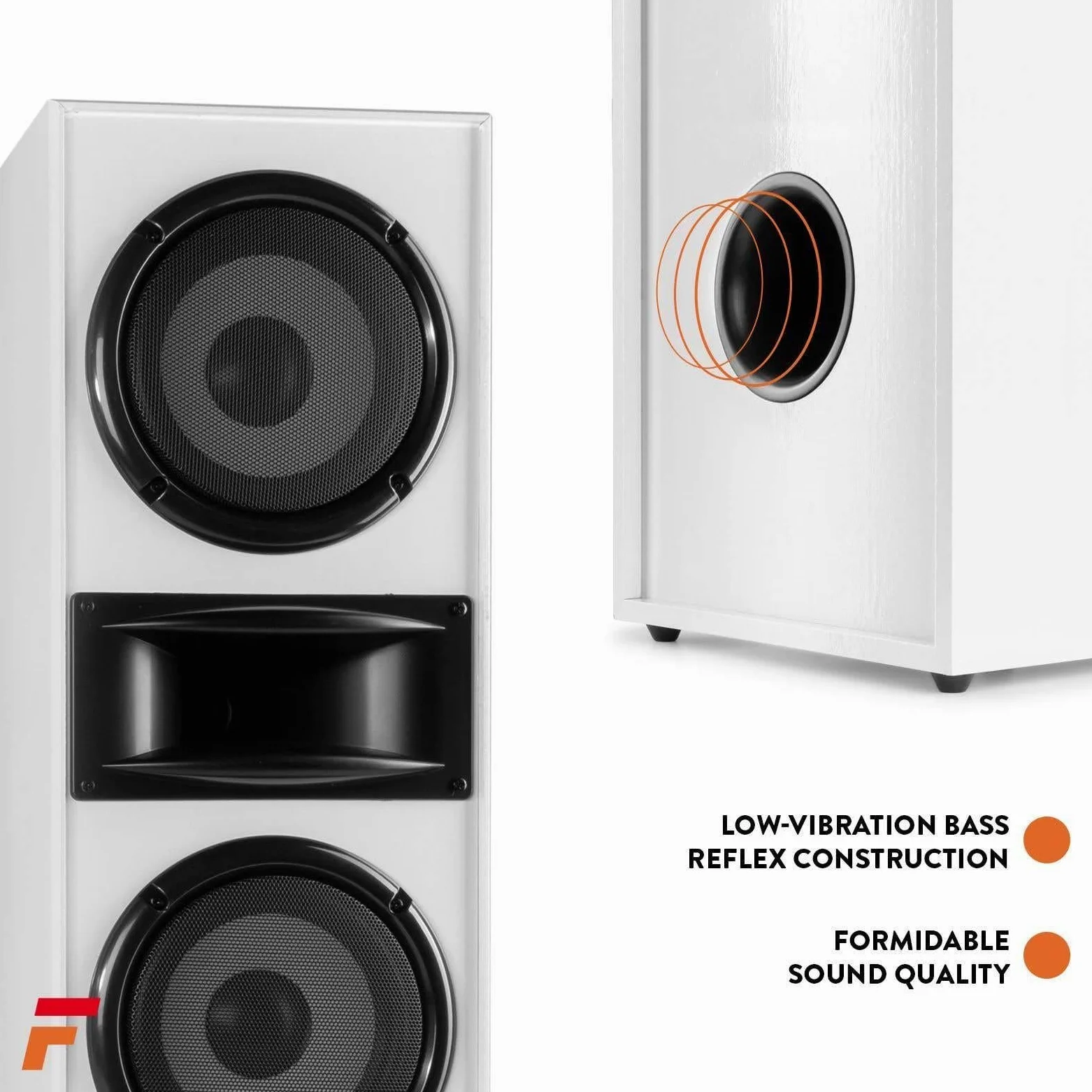 Fenton HF700W Tower Set 2x 6.5 White