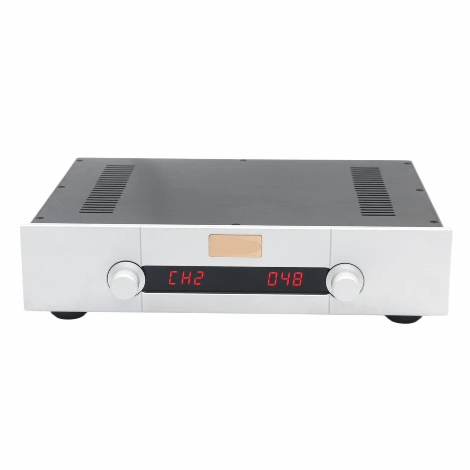 STR12A-Max ECC82 Preamplificatore HiFi Audio con telecomando a valvole, 4 ingressi e 1 uscita(115V)