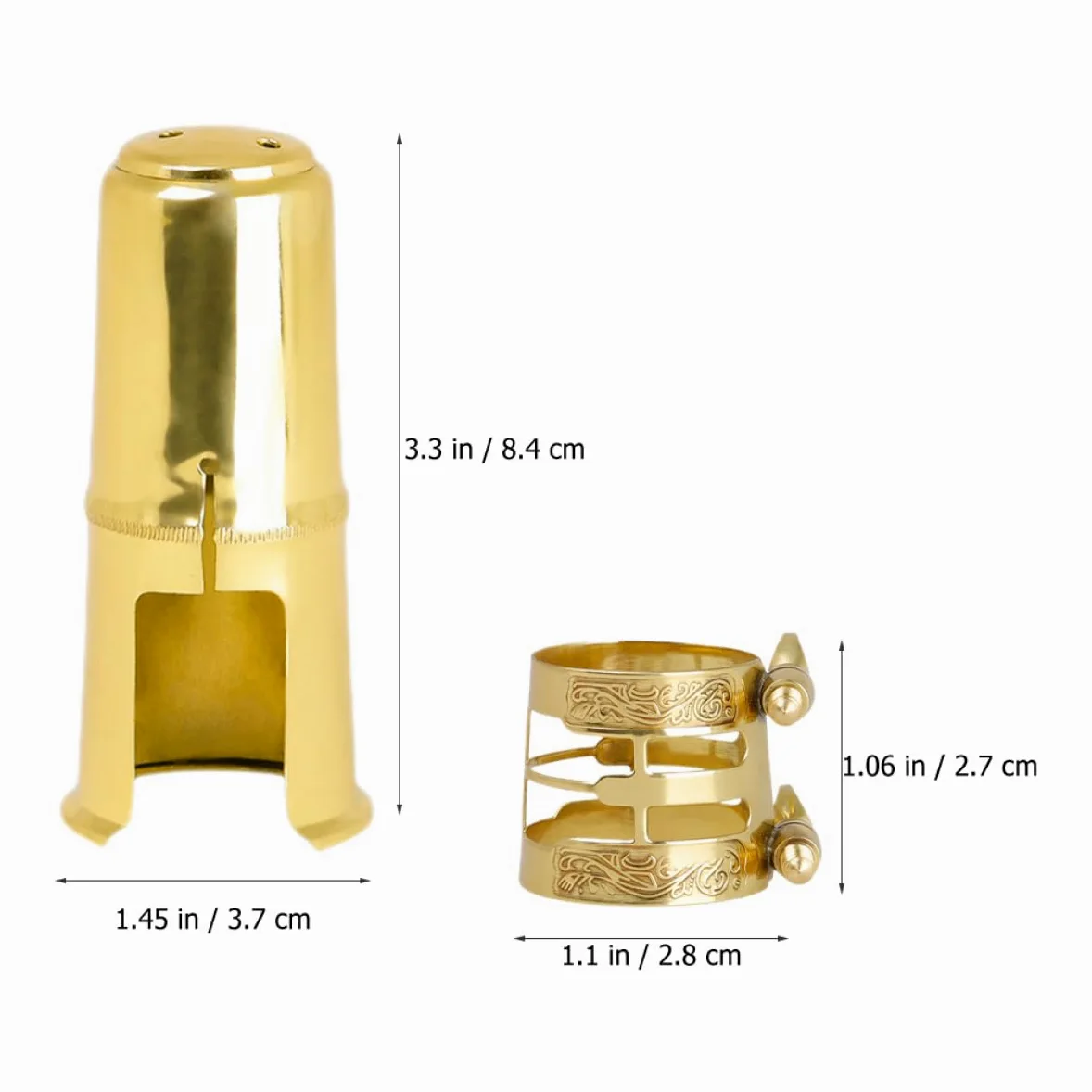 ibasenice 4sets Accessori Per Sax e Clarinetto Cappuccio Con Clip Decorativa Facile Da Installare Resistente e Duraturo Strumenti Musicali Per Professionisti e Principianti
