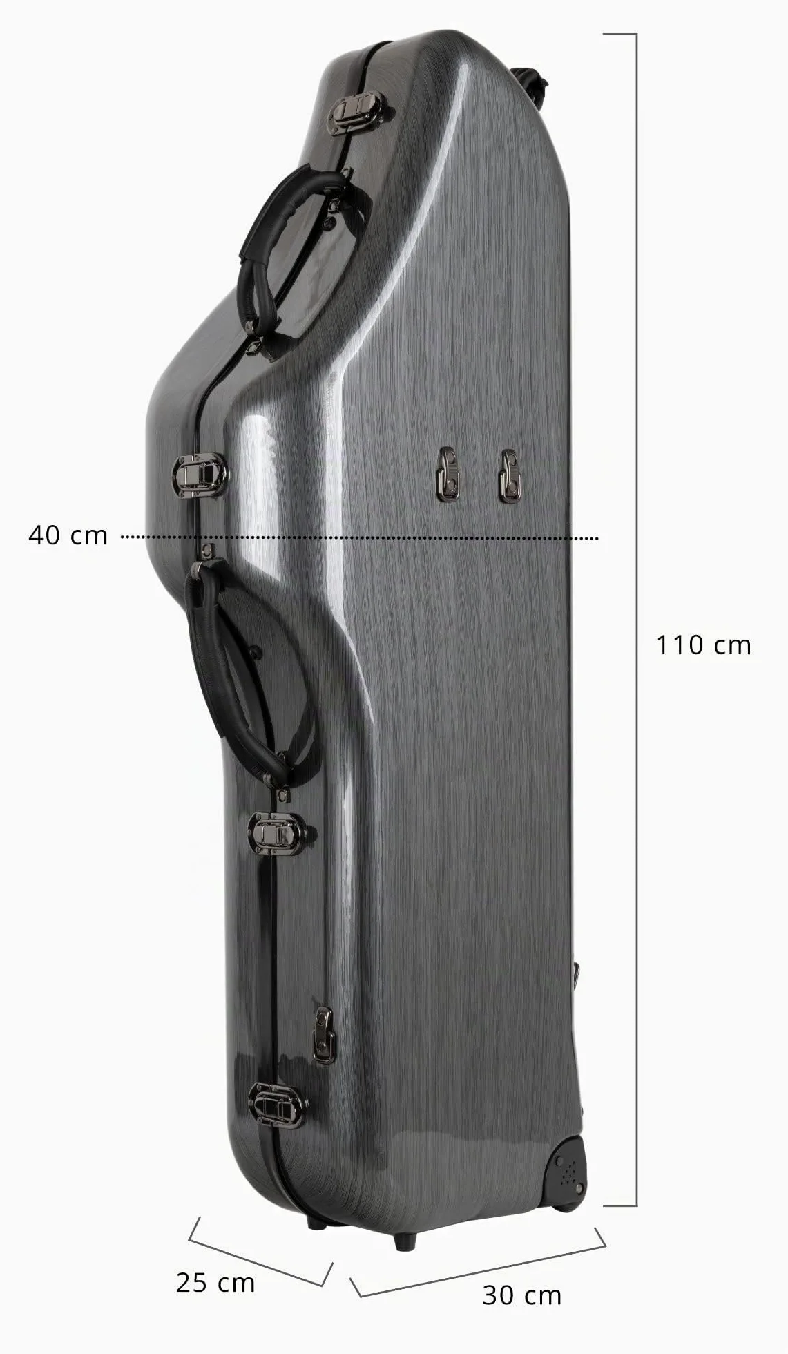 Custodia Lechgold Deluxe per Sassofono Baritono, Peso: 6, 6 kg | Custodia per strumenti Lechgold "Deluxe" per sassofono baritono, Custodia robusta in plastica, Guscio rigido ammortizzante