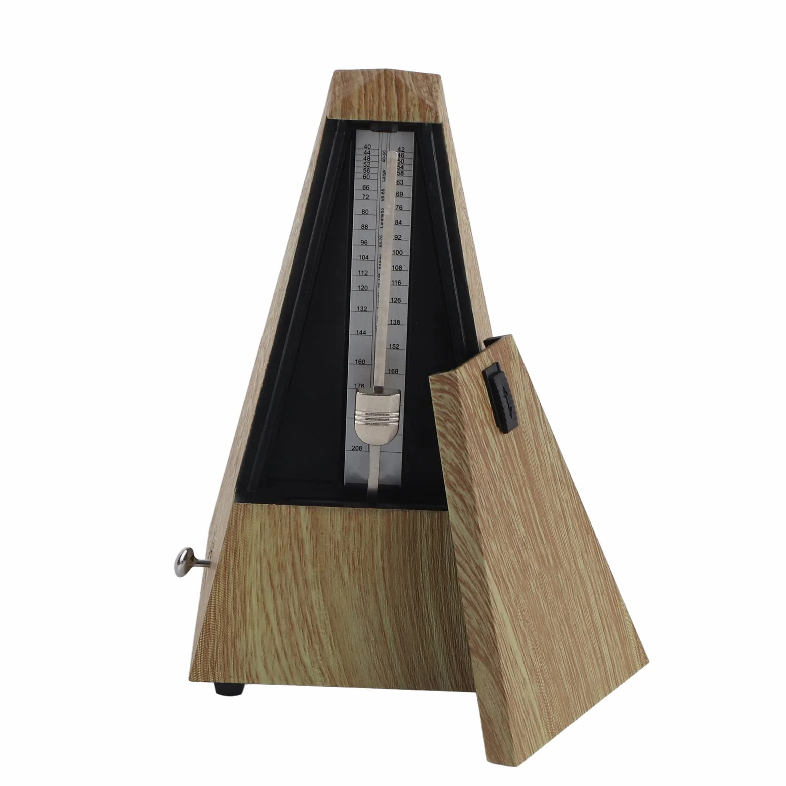 Metronomo Meccanico Regolabile in Legno Chiaro per Chitarra Pianoforte Batteria 2160 BPM 18 Minuti Accessori Strumenti Musicali Pratica Musica