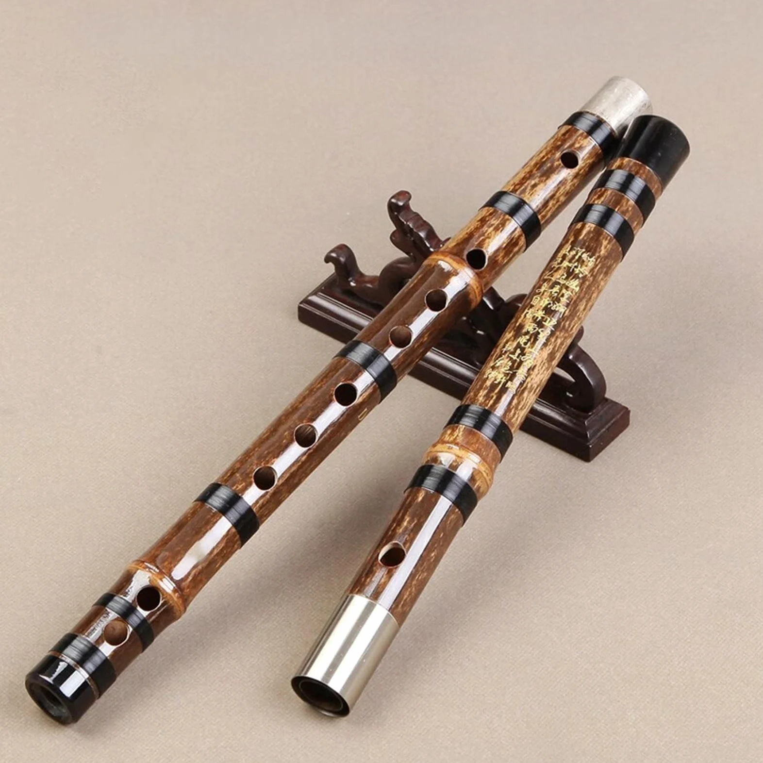 set di flauto di bambù Strumento A Fiato Flauto Di Bambù Viola Flauto Traverso A Doppio Inserto Per Principianti Adulti (Color : C)