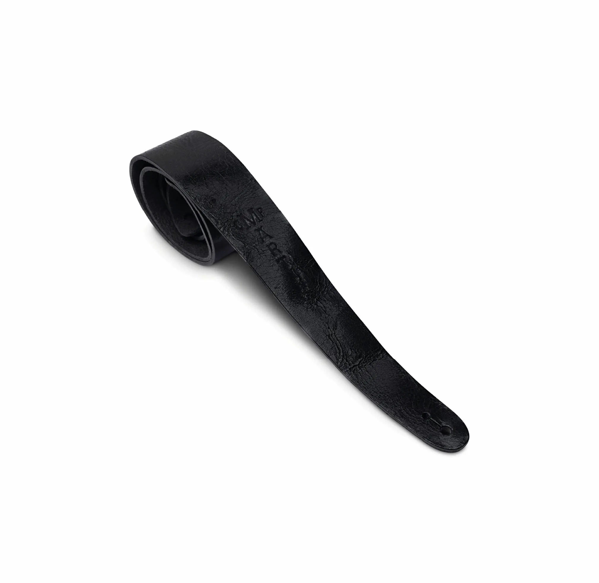 Martin & CO. – Tracolla Vintage Leather per Chitarra Acustica/Elettrica – Pelle Nera – Larghezza 5,4 cm – Lunghezza 137 cm – Made in USA (18A0064)