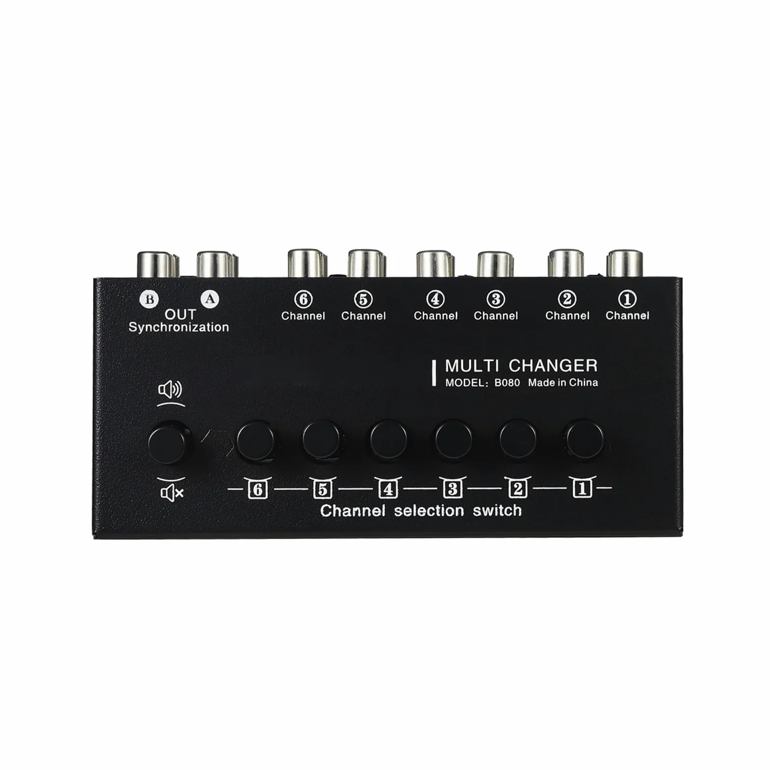 SUNGOOYUE Switch Audio Switcher Audio Stereo 6 in 2 Out Switch in Metallo Plug and Play per PC da Gioco Home Theater con Uscita a Doppio Canale