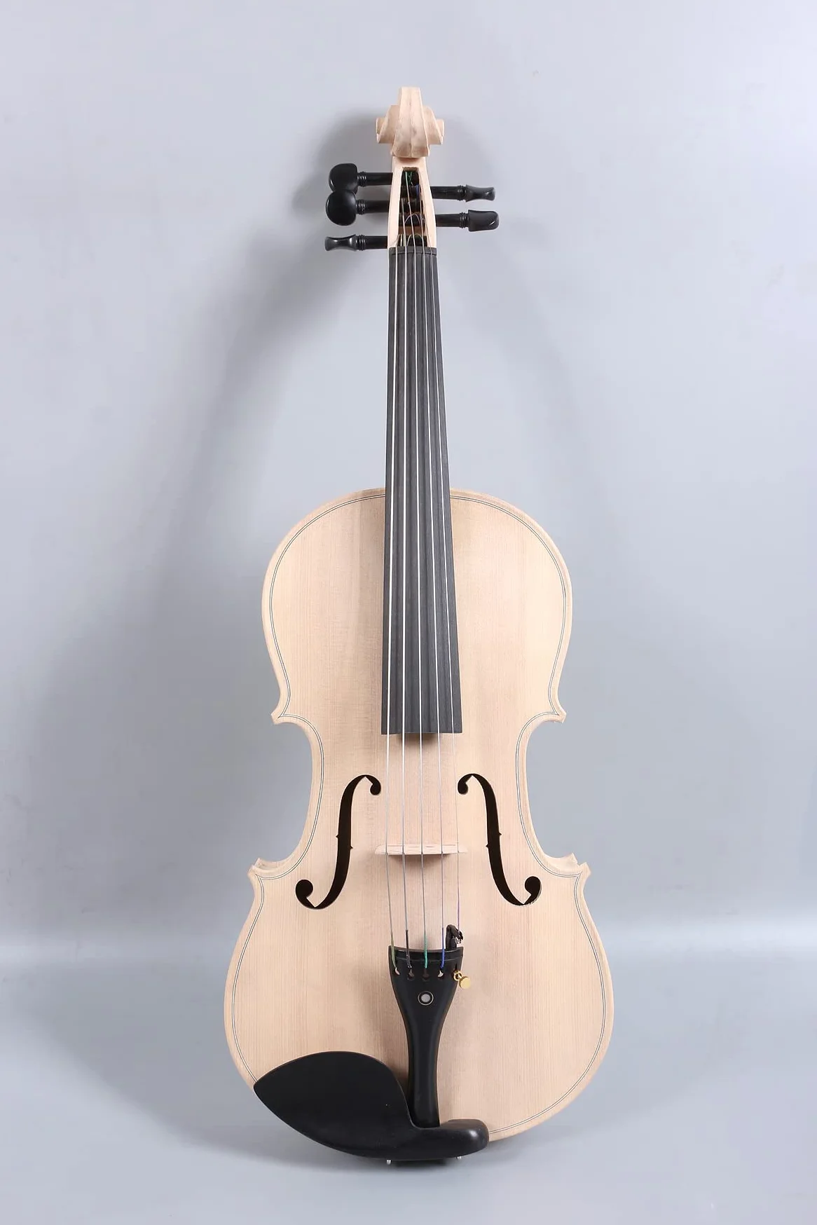 5 corde violino 4/4 Full size incompiuto Violino Bianco Ebano Raccordi Acero abete legno fai da te violino