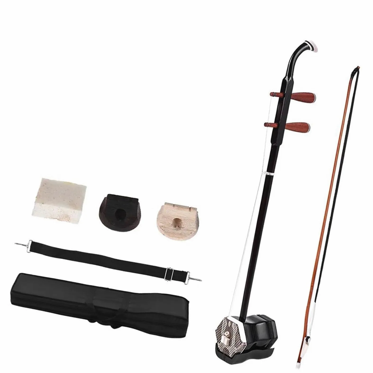Principianti erhu Erhu Instrumento Strumento Musicale A Corde Di Violino Cinese A 2 Corde Erhu In Legno Massello Con Accessori