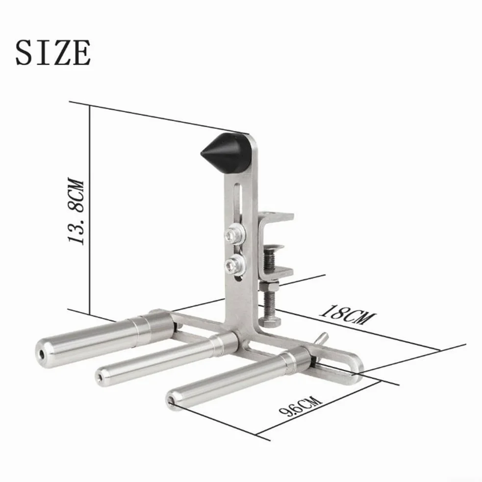 per francese per corno Riparazione Stand Supporto Tubo Regolabile per Tromba Lucidatura Ottone Strumento Strumento Argento