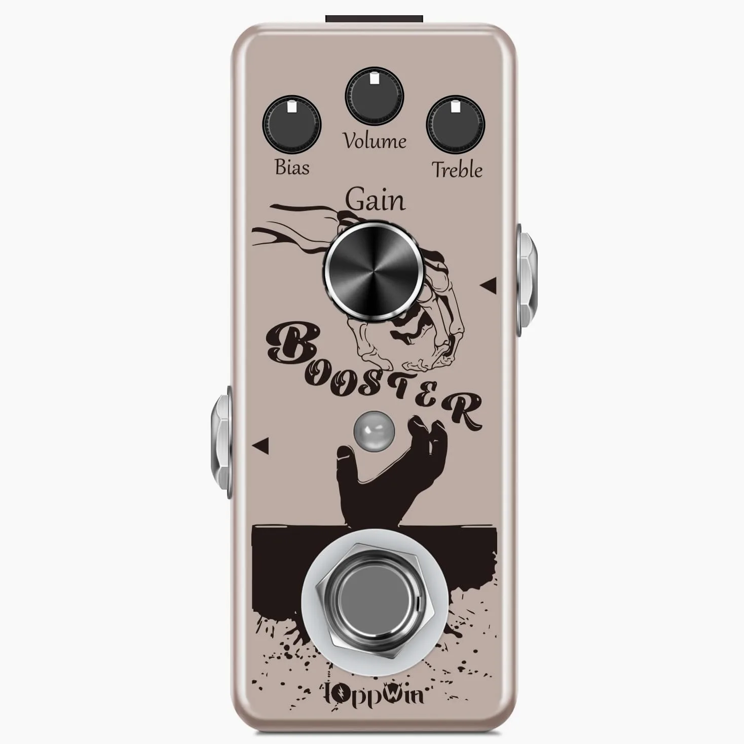 Pure Boost 20dB+ Clean Boost Pedal - ±15dB Equalizzatore a 2 bande, involucro in metallo, True Bypass per chitarra/basso