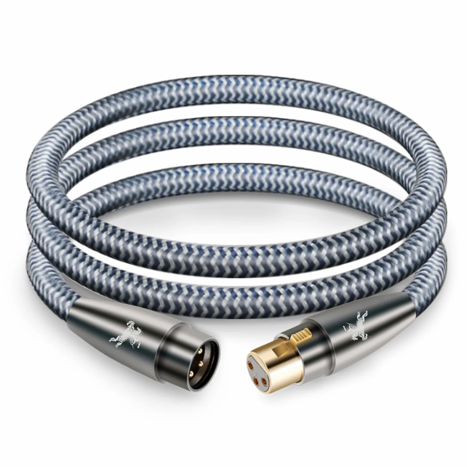 Impeto Cavo XLR Professionale Audiophile High end Cavi XLR Microfonico Maschio a Femmina Cavo Cannon per Scheda Audio Alimentazione Altoparlante Registratore Apparecchiature Audio Mixer 3 metri