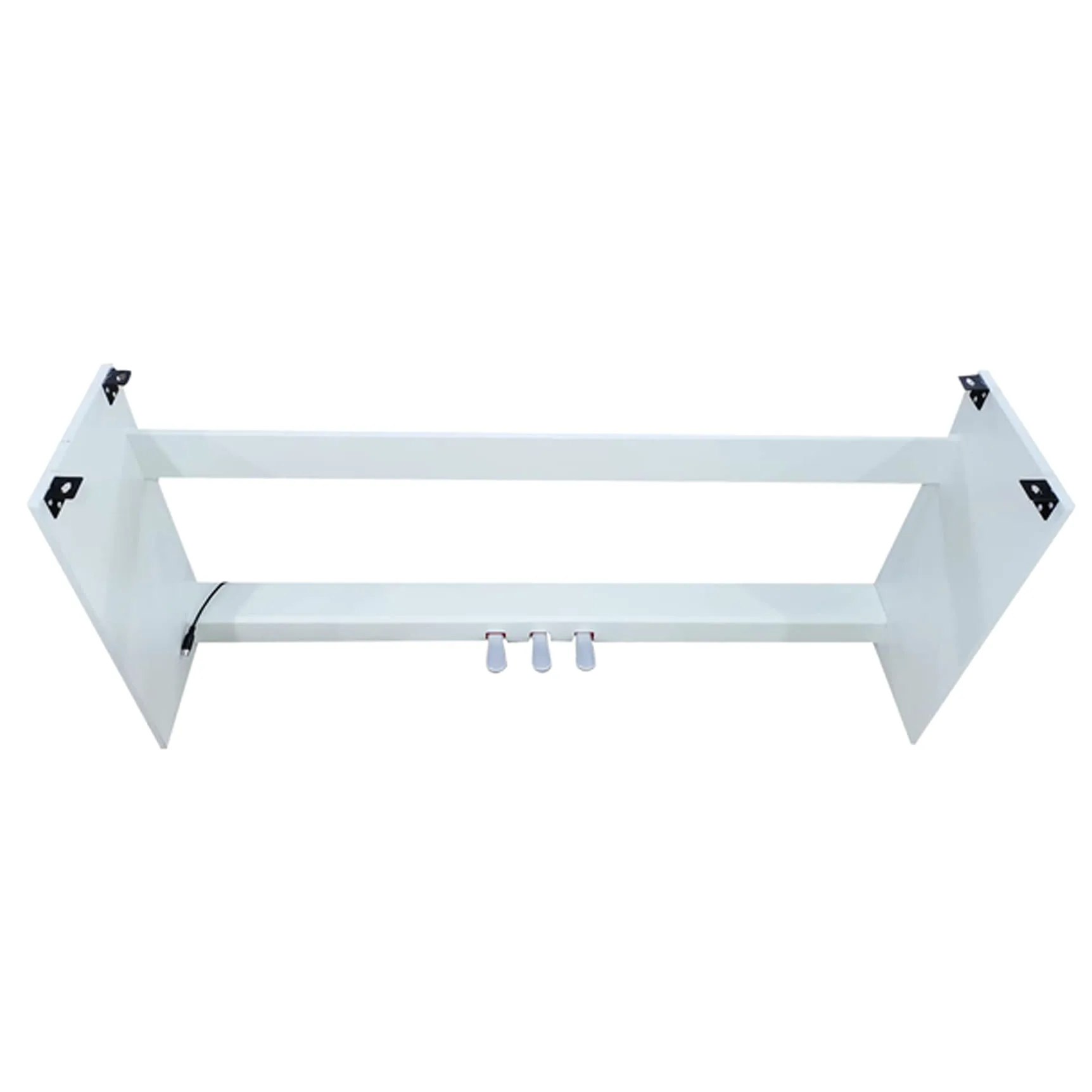 FBT E-CHORD WS10 WHT - Supporto Stand in legno per Pianoforte FBT E-Chord SP10 con pedaliera a 3 leve, Bianco