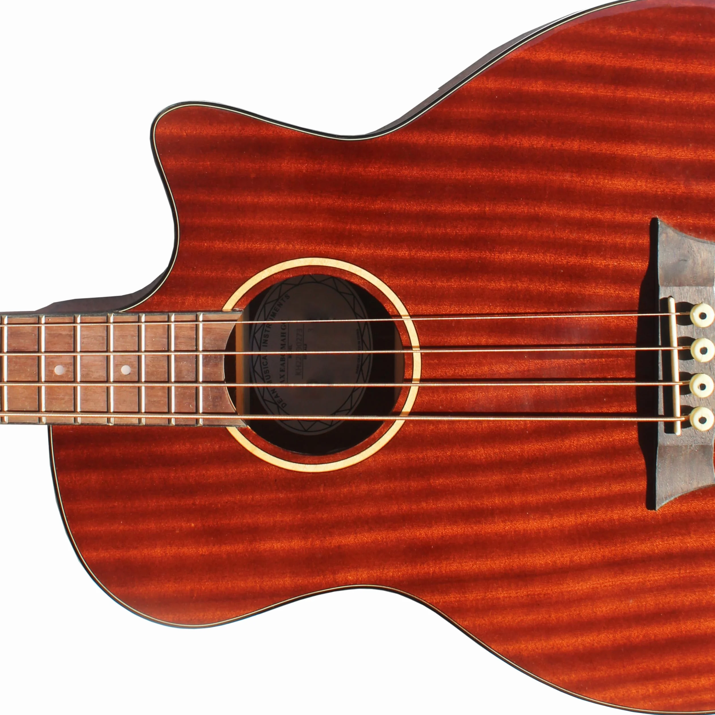 Batking Basso elettrico acustico, 41 '' Cutaway elettrico basso acustico 4 corde (marrone)