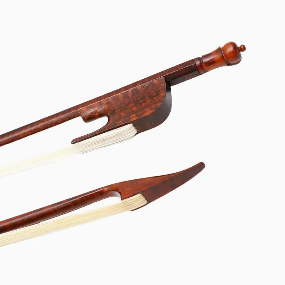 Yinfente - Archetto per violino 4/4 in legno di serpente, stile barocco, legno esterno, arco naturale, pelo di cavallo, equilibrio