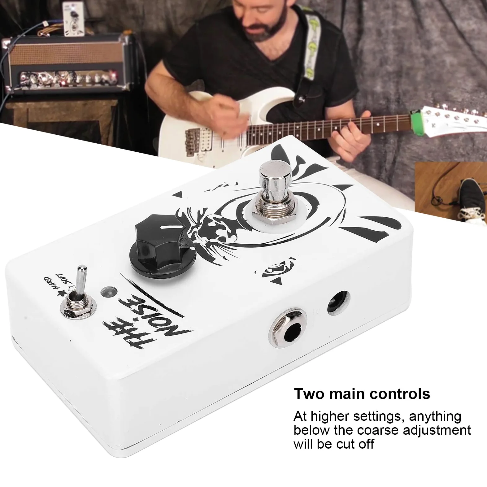 Vendite Pazze Chitarra Noise Killer, Bianca The Noise Gate Portatile Lunga vita utile per ridurre il rumore per spettacoli esterni per gli amanti della musica per chitarristi