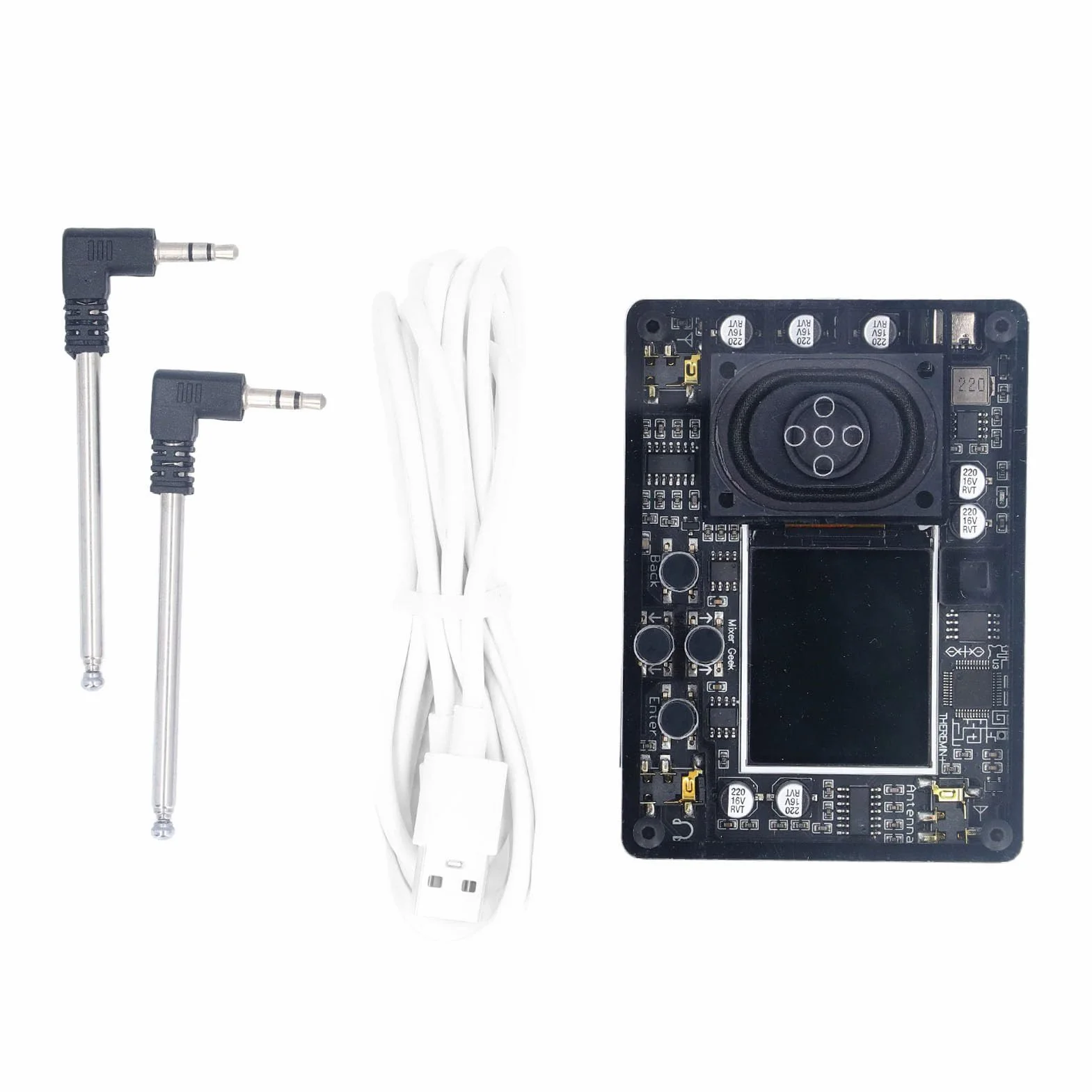 Mini Theremin, 70 Toni, 20 Tipi di Strumenti Mini Strumento Musicale Elettronico Portatile con Display Dinamico, Interfaccia di Tipo C, Sintetizzatore Theremin per Musicisti