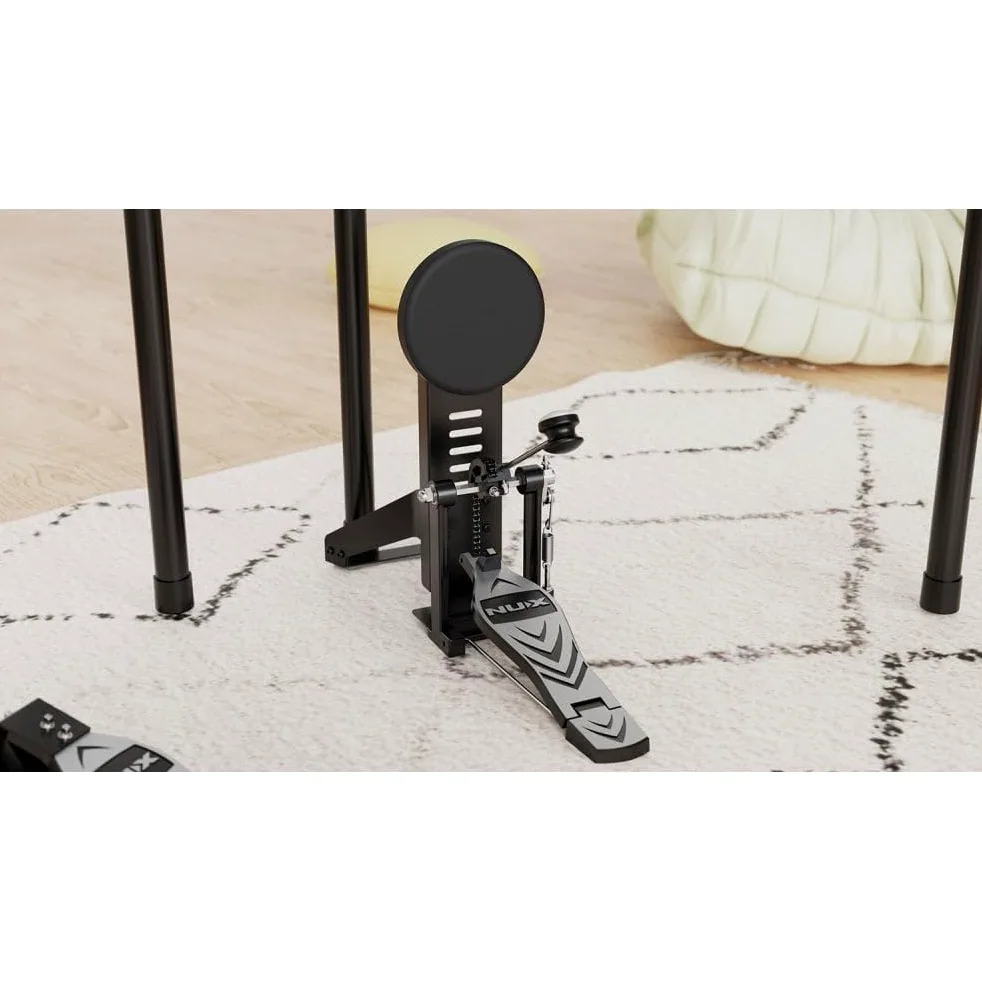 NU-X | DM-110 Batteria digitale compatta elettrica con teste a rete e interfaccia audio USB Bluetooth App Drum Touch per editing profondo pad a doppia zona e grancassa ideale per tutti i livelli