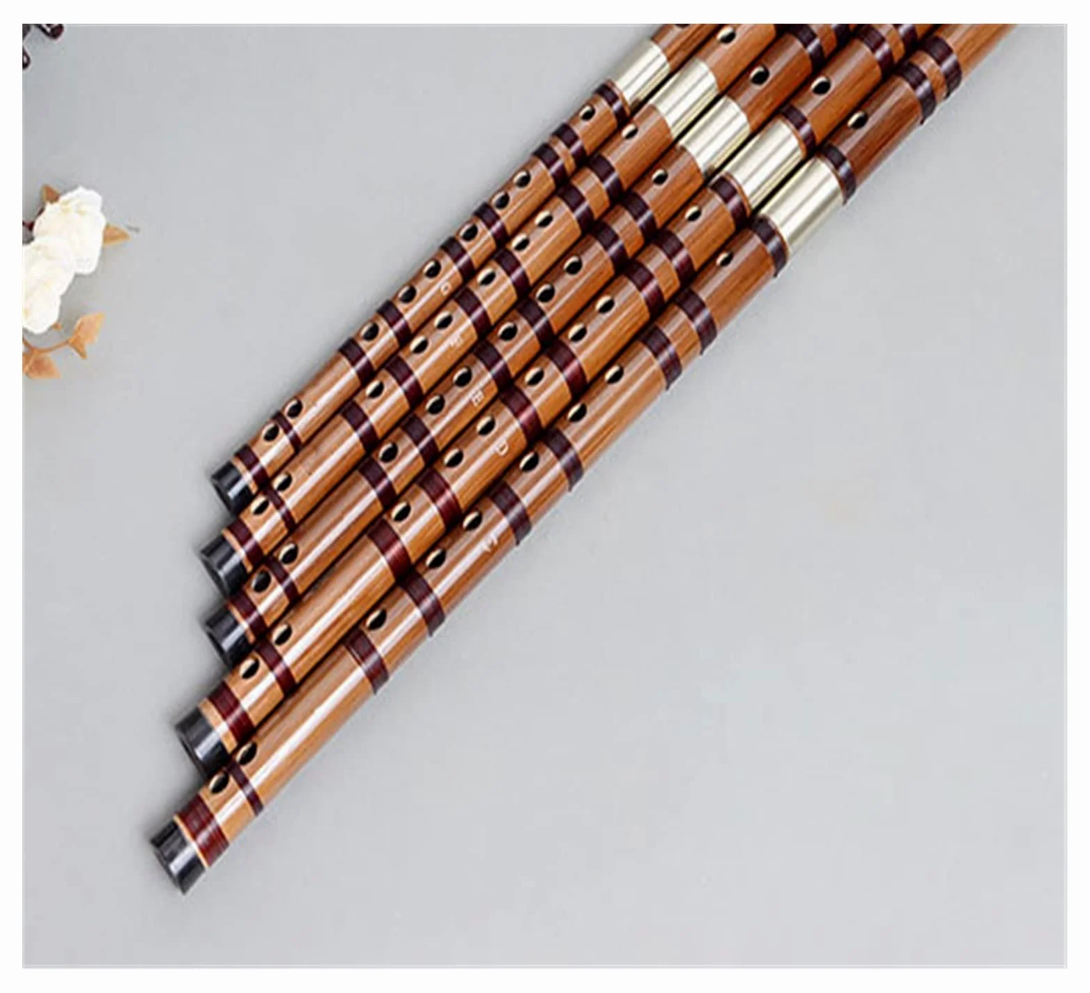 Flauto di bambù Strumenti Musicali A Flauto Traverso per Flauto di bambù Amaro per Principianti (Color : E)