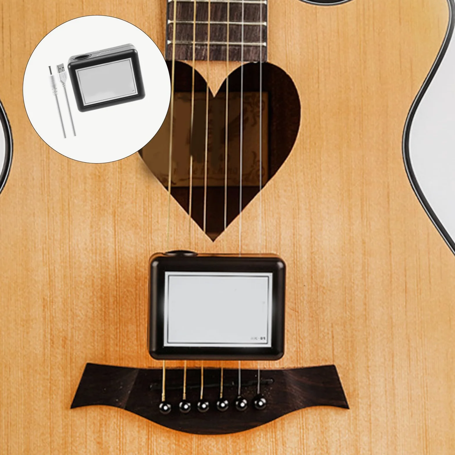 Accordatore per chitarra digitale professionale con design multifunzione per vari strumenti a corda, inclusi strumenti musicali per basso e ukulele