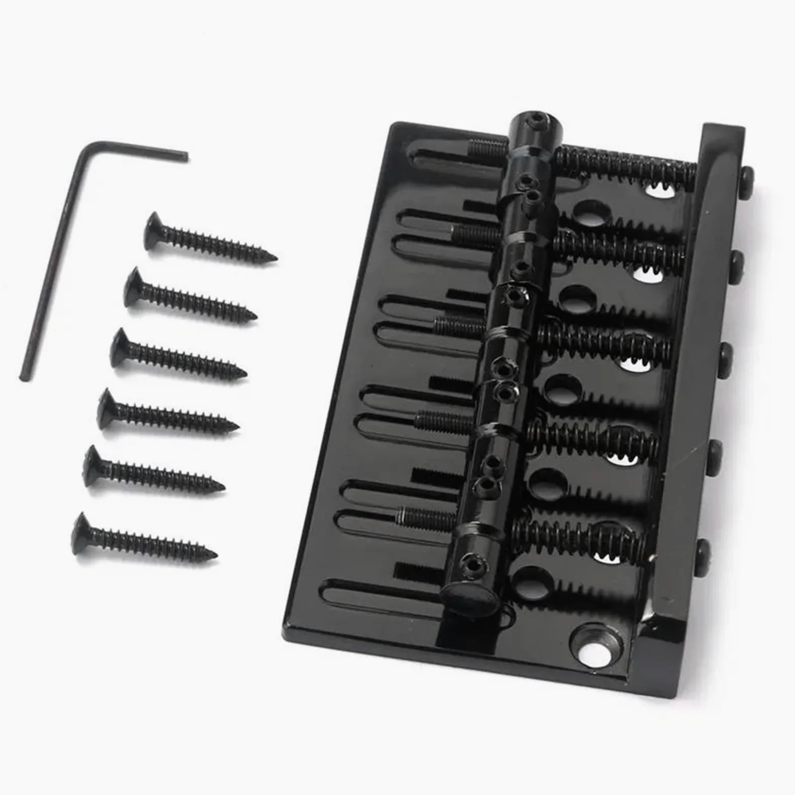 Un Set Di 5 Corde Per Basso Elettrico Nero Ponte Per Chitarra Accessori Parti Strumento Musicale