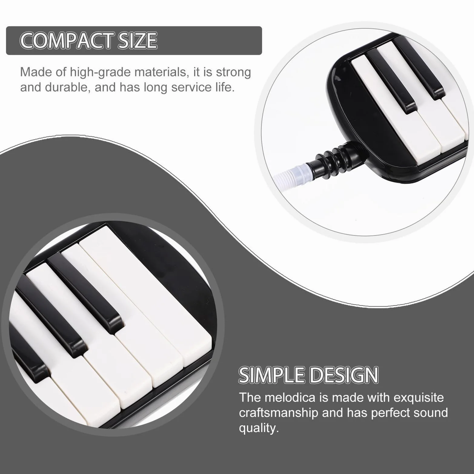 MAGICLULU Melodica Tasti Strumento Melodico Per Principianti Ragazzo Ragazza Adulti Realizzato Materiali Di Robusto e Durevole
