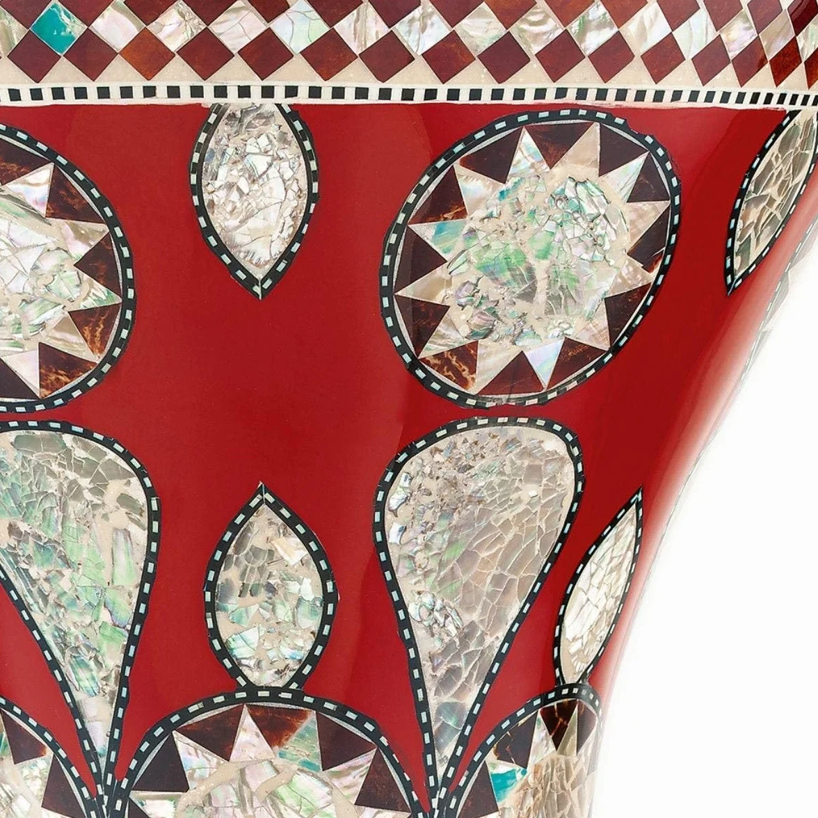 Meinl Percussion Artisan Series Doumbek – Tamburo a Mano Grande – Pelle Sintetica – Diametro 8.75 Pollici – Aluminum, Mosaic Imperial (AEED2)
