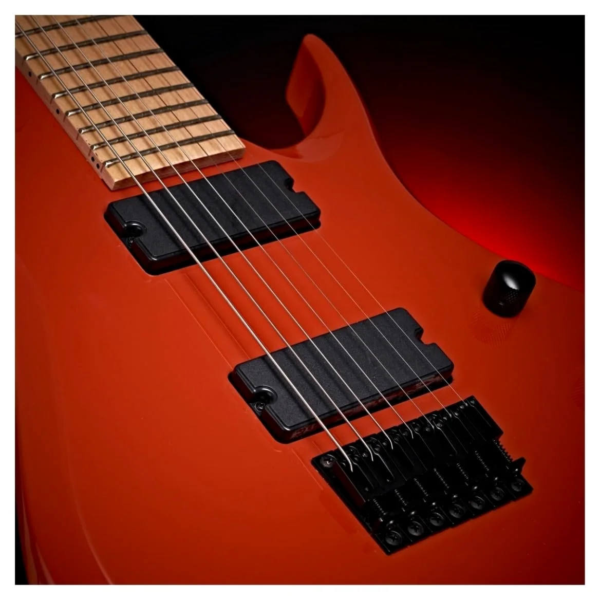 Chitarra elettrica a 7 corde lunghezza scala 27", 529 di G4M, Marmalade | 7 Corde con Scala 27", Humbucker Ceramici per un Tono Aggressivo, Capotasto Graphtech Nubone, Ponticello Fisso, Manico C