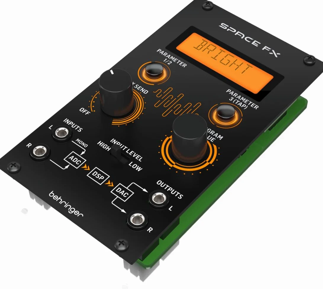 Behringer SPACE FX Modulo multieffetto stereo a 24 bit con 32 algoritmi di effetti per Eurorack