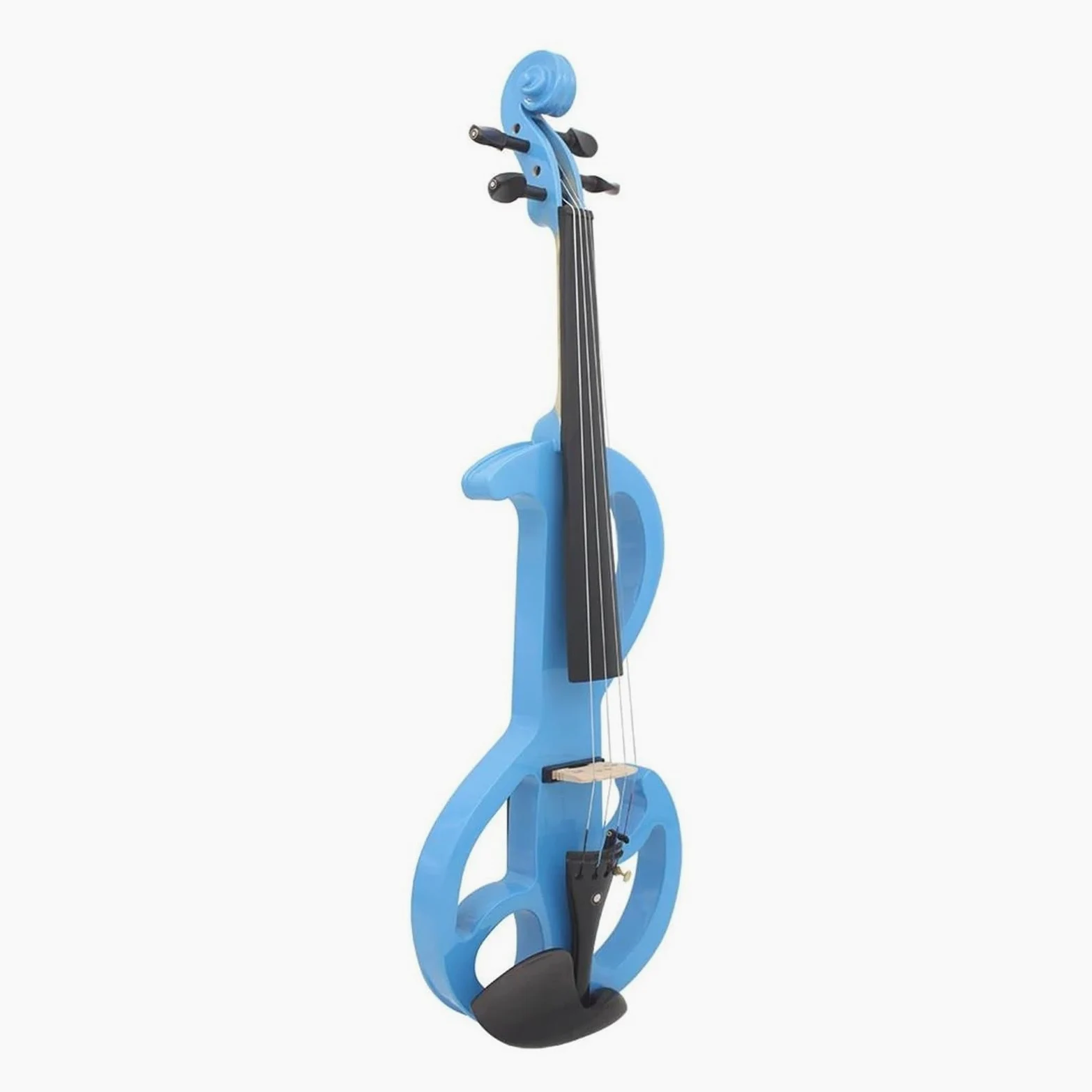 Violino Elettrico 4/4 Con Finitura Blu Tavola In Acero Tastiera In Ebano Strumento A Corde Violino