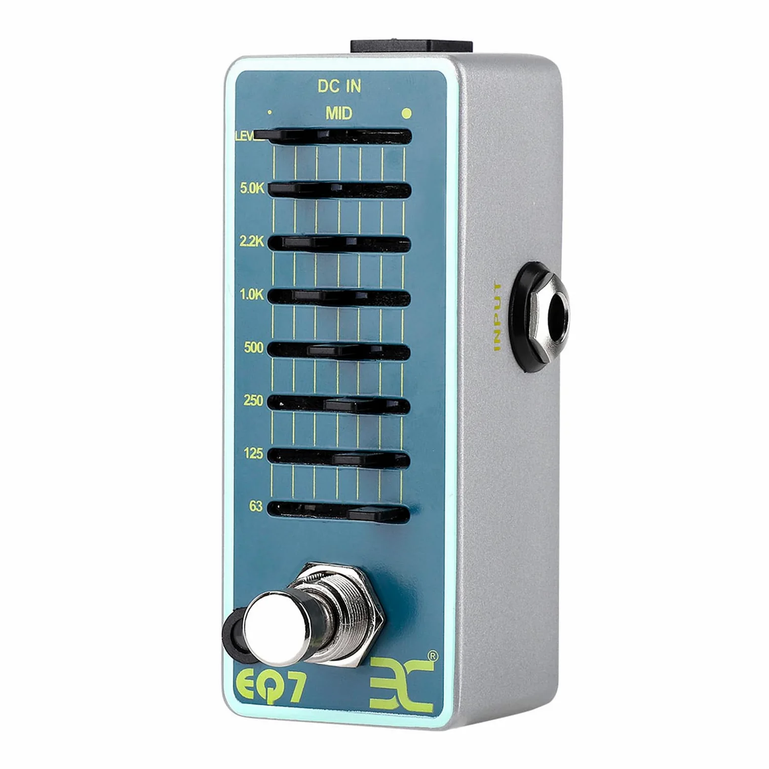 EX EQ7 Equalizzatore per Chitarra Effetto Pedale EQ a 7 Bande Full Shell del Metallo True Bypass