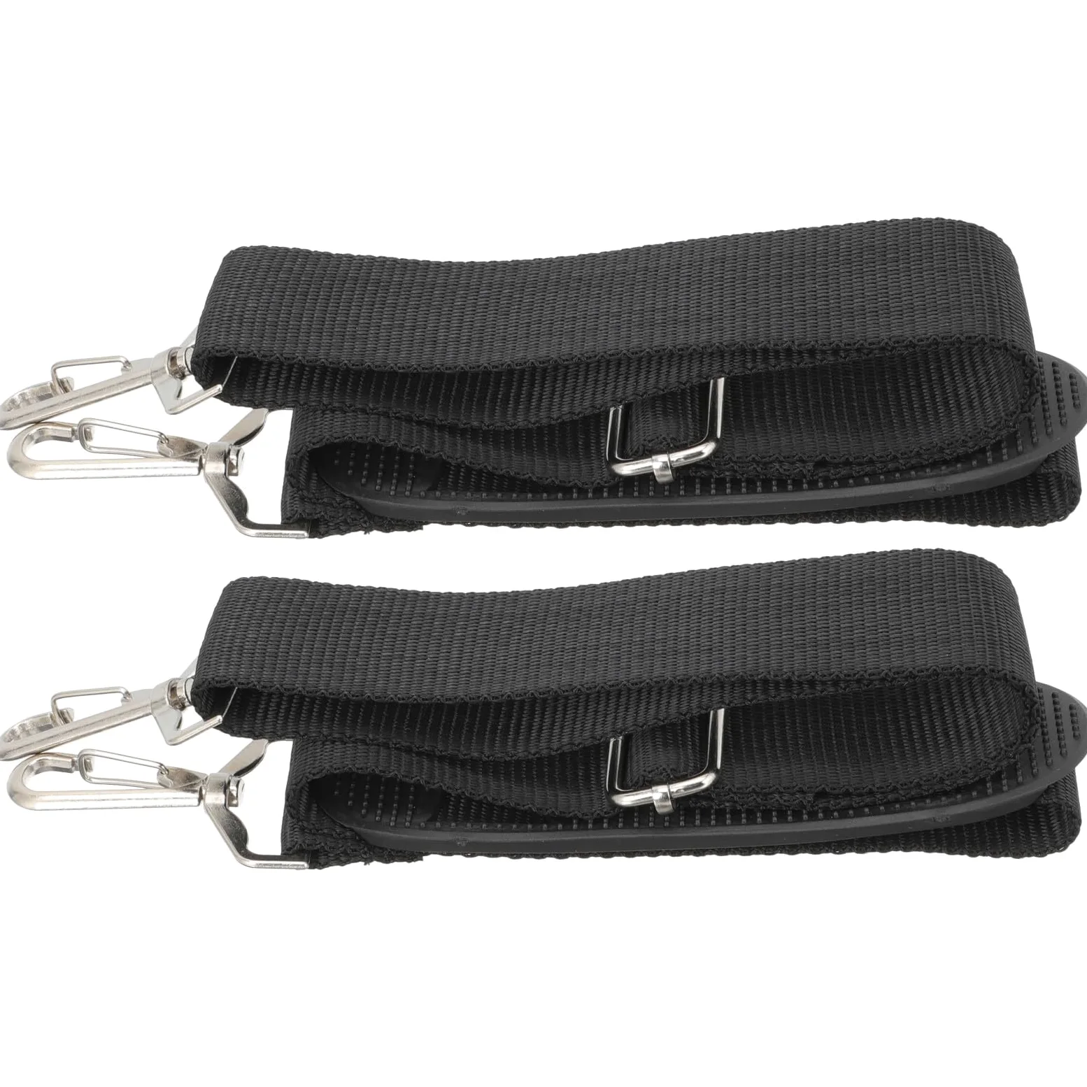 Ciieeo Set da 2 Tracolle Regolabili per Custodia Violino e Custodia Strumento, Resistenti allo Sporco, in Canvas Nero Dettagli in Metallo, per Performance All'aperto