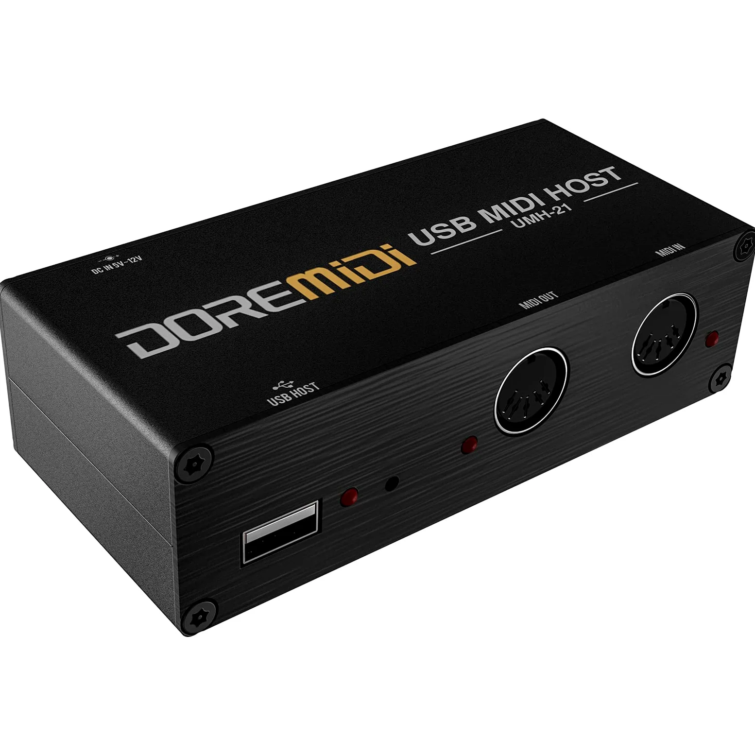 USB MIDI Host Box ad alta velocità USB al convertitore MIDI interfaccia MIDI (UMH-21)