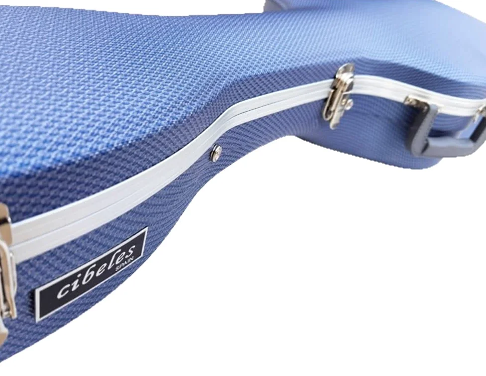 Cibeles - Custodia in ABS per chitarra classica, Blu chiaro, Custodia per chitarra