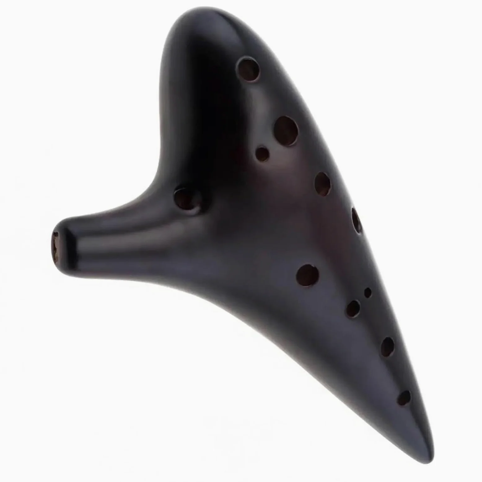 Ocarina Standard Ocarina in ceramica a 12 fori in Do alto facile da suonare | Timbro ricco e pieno, gamma compatta e leggera, equilibrata