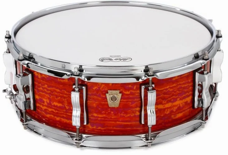 Ludwig - Rullante classico in acero, 12,7 x 35,6 cm, colore: Arancione