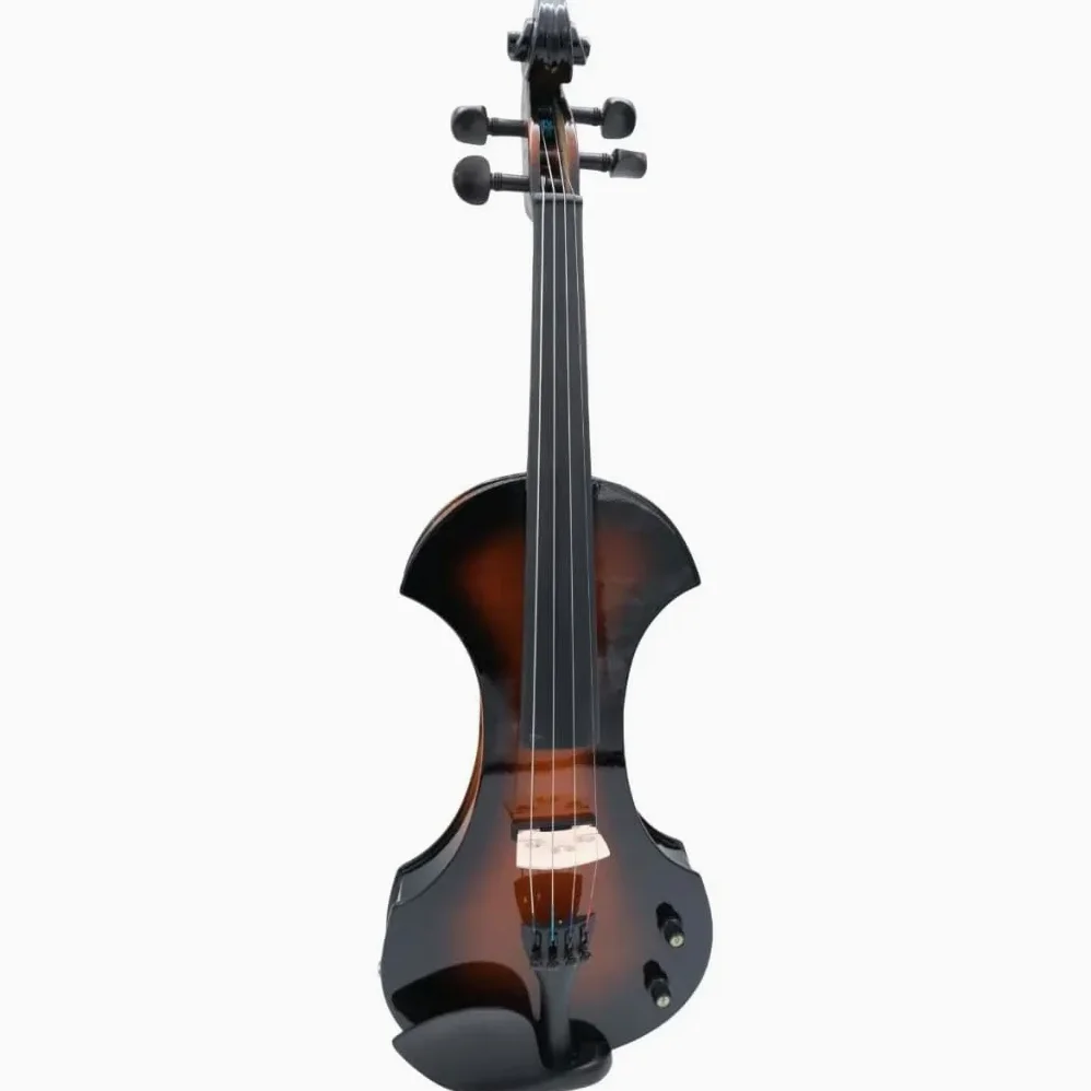 Arvada WN009 - Violino elettrico 4/4, Pickup attivo incorporato, Include custodia, archetto, cavo, cuffie, resina e batteria