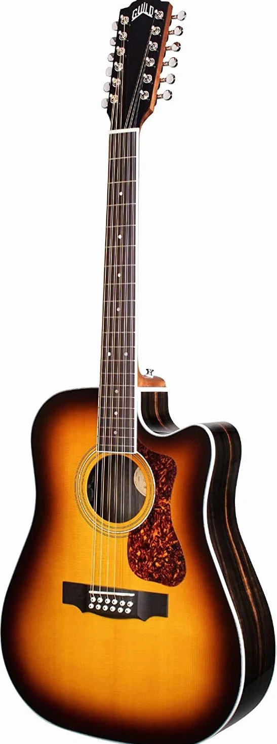 Guild D-2612CE Deluxe Antique Sunburst Westerly 12-String Electro-Acoustic Guitar