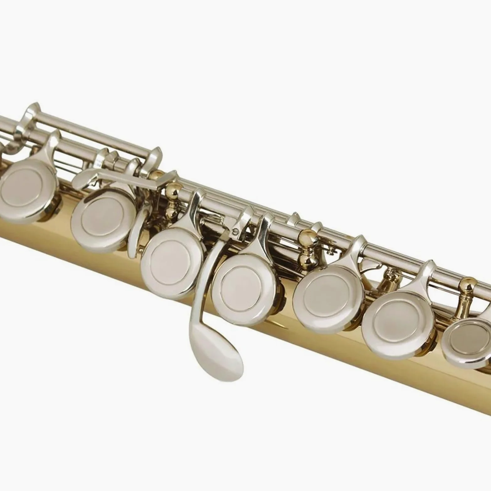 Flauto Traverso Da Concerto Con 16 Fori Chiusi/aperti Chiave In Do In Cupronichel Chiave In Argento Dorato Con Chiave In Mi Accessori